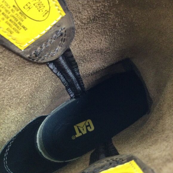 CAT Caterpillar P51034 Drawbar Pull-On Soft Toe Summer Brown Work Boots Shoes - Picture 7 of 10